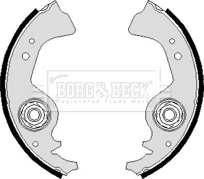 Borg & Beck BBS6244 - Drum Brake Shoe Set car-mod.net