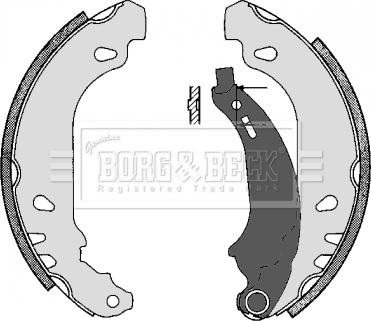 Borg & Beck BBS6243 - Drum Brake Shoe Set car-mod.net