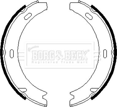 Borg & Beck BBS6219 - Brake Shoe Set, parking brake car-mod.net
