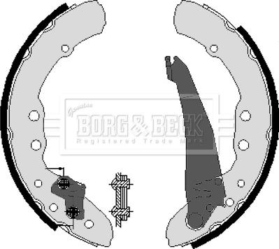 Borg & Beck BBS6212 - Drum Brake Shoe Set car-mod.net