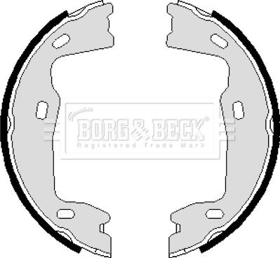 Borg & Beck BBS6238 - Brake Shoe Set, parking brake car-mod.net