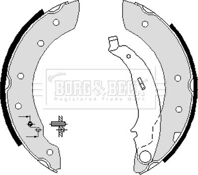 Borg & Beck BBS6233 - Drum Brake Shoe Set car-mod.net
