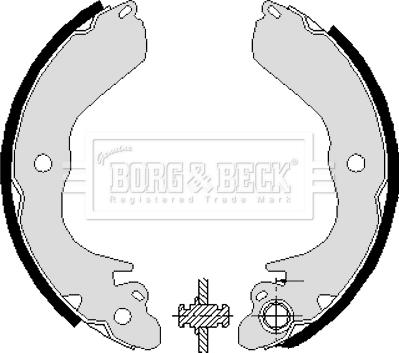 Borg & Beck BBS6228 - Drum Brake Shoe Set car-mod.net