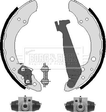 Borg & Beck BBS1091K - Drum Brake Shoe Set car-mod.net
