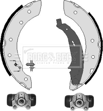 Borg & Beck BBS1047K - Drum Brake Shoe Set car-mod.net