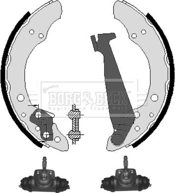 Borg & Beck BBS1031K - Drum Brake Shoe Set car-mod.net