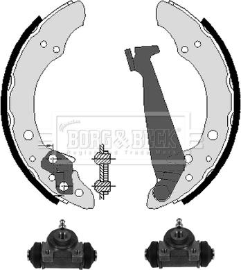 Borg & Beck BBS1032K - Drum Brake Shoe Set car-mod.net