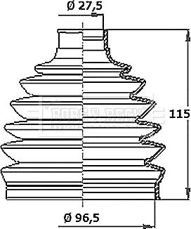Borg & Beck BCB6411 - Bellow, drive shaft car-mod.net