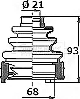 Borg & Beck BCB6418 - Bellow, drive shaft car-mod.net