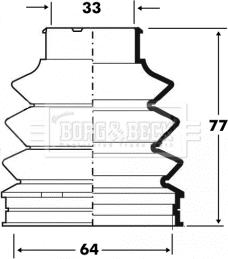 Borg & Beck BCB6095 - Bellow, drive shaft car-mod.net