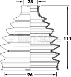 Borg & Beck BCB6032 - Bellow, drive shaft car-mod.net
