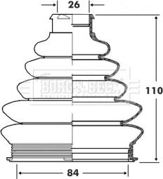 Borg & Beck BCB6071 - Bellow, drive shaft car-mod.net