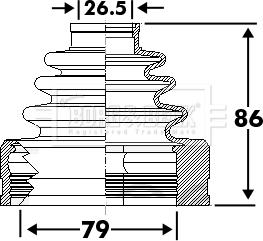 Borg & Beck BCB6110 - Bellow, drive shaft car-mod.net