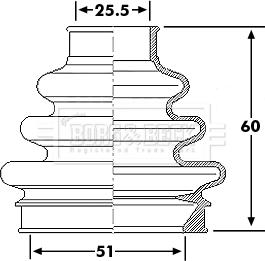 Borg & Beck BCB6189 - Bellow, drive shaft car-mod.net