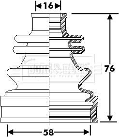 Borg & Beck BCB6302 - Bellow, drive shaft car-mod.net