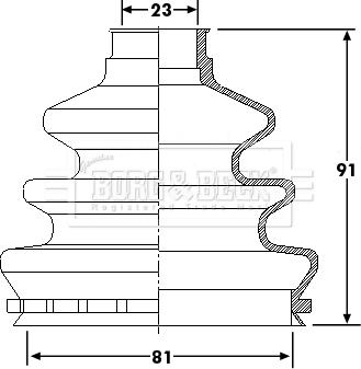 Borg & Beck BCB6200 - Bellow, drive shaft car-mod.net
