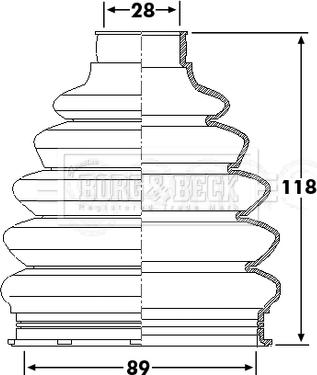 Borg & Beck BCB6229 - Bellow, drive shaft car-mod.net