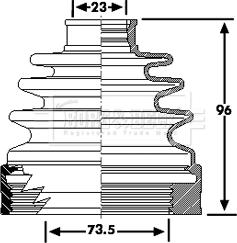 Borg & Beck BCB6222 - Bellow, drive shaft car-mod.net