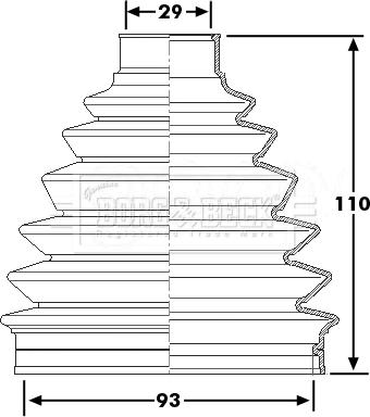 Borg & Beck BCB6227 - Bellow, drive shaft car-mod.net