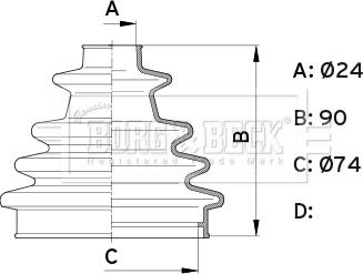 Borg & Beck BCB1004 - Bellow, drive shaft car-mod.net