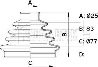 Borg & Beck BCB1006 - Bellow, drive shaft car-mod.net