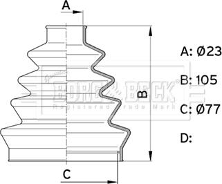 Borg & Beck BCB1001 - Bellow, drive shaft car-mod.net
