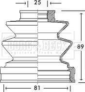 Borg & Beck BCB2458 - Bellow, drive shaft car-mod.net