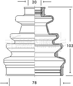 Borg & Beck BCB2041 - Bellow, drive shaft car-mod.net