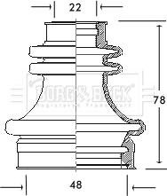 Borg & Beck BCB2043 - Bellow, drive shaft car-mod.net