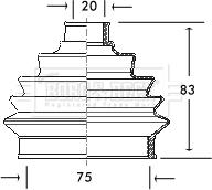 Borg & Beck BCB2004 - Bellow, drive shaft car-mod.net