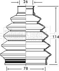 Borg & Beck BCB2347 - Bellow, drive shaft car-mod.net