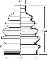 Borg & Beck BCB2302 - Bellow, drive shaft car-mod.net