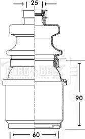 Borg & Beck BCB2307 - Bellow, drive shaft car-mod.net