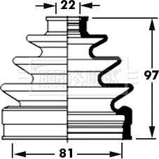 Borg & Beck BCB2380 - Bellow, drive shaft car-mod.net
