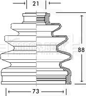 Borg & Beck BCB2247 - Bellow, drive shaft car-mod.net
