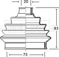 Borg & Beck BCB2256 - Bellow, drive shaft car-mod.net