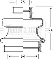Borg & Beck BCB2758 - Bellow, drive shaft car-mod.net