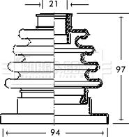 Borg & Beck BCB2717 - Bellow, drive shaft car-mod.net