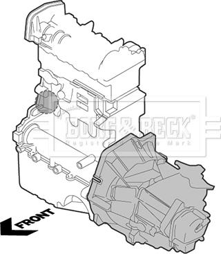 Borg & Beck BEM4446 - Holder, engine mounting car-mod.net