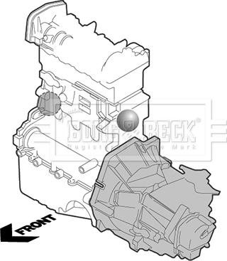 Borg & Beck BEM4059 - Holder, engine mounting car-mod.net