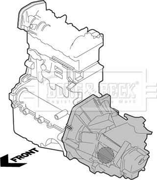 Borg & Beck BEM4342 - Holder, engine mounting car-mod.net