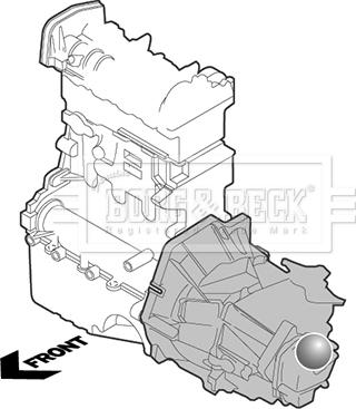 Borg & Beck BEM4350 - Holder, engine mounting car-mod.net