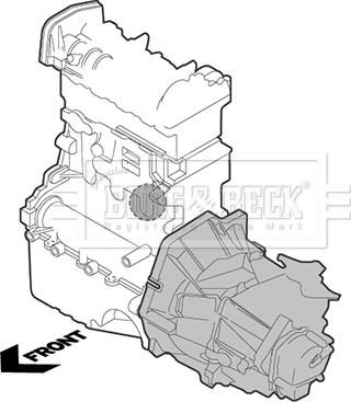 Borg & Beck BEM4257 - Holder, engine mounting car-mod.net