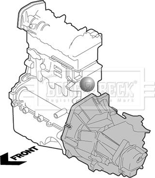 Borg & Beck BEM4471 - Holder, engine mounting car-mod.net