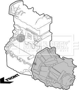 Borg & Beck BEM3108 - Holder, engine mounting car-mod.net
