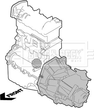 Borg & Beck BEM3845 - Holder, engine mounting car-mod.net
