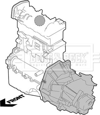 Borg & Beck BEM3846 - Holder, engine mounting car-mod.net