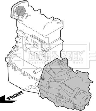 Borg & Beck BEM4393 - Holder, engine mounting car-mod.net