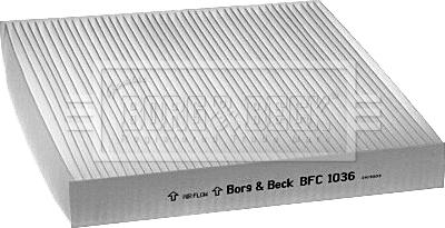 Borg & Beck BFC1036 - Filter, interior air car-mod.net