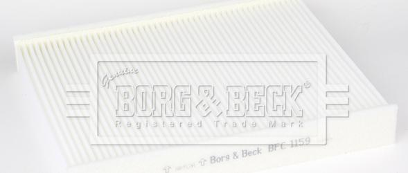 Borg & Beck BFC1159 - Filter, interior air car-mod.net